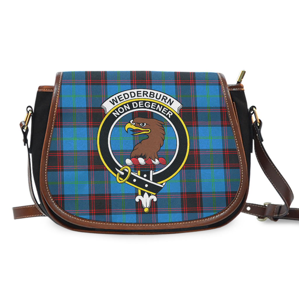 Wedderburn Tartan Saddle Bag with Family Crest - Tartan Vibes Clothing