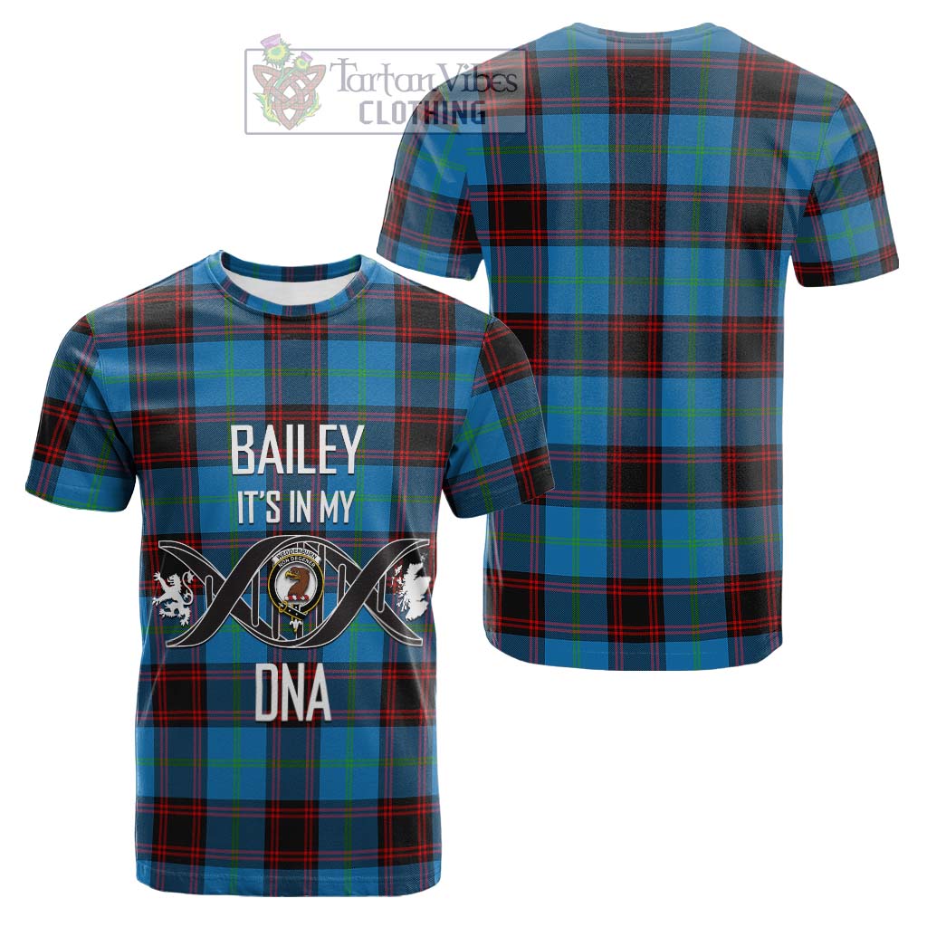 Tartan Vibes Clothing Wedderburn Tartan Cotton T-shirt with Family Crest DNA In Me Style