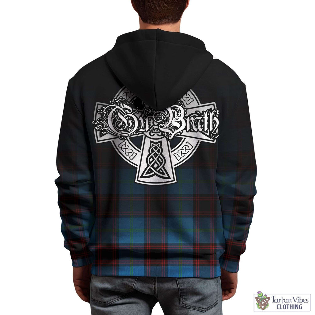 Tartan Vibes Clothing Wedderburn Tartan Hoodie Featuring Alba Gu Brath Family Crest Celtic Inspired