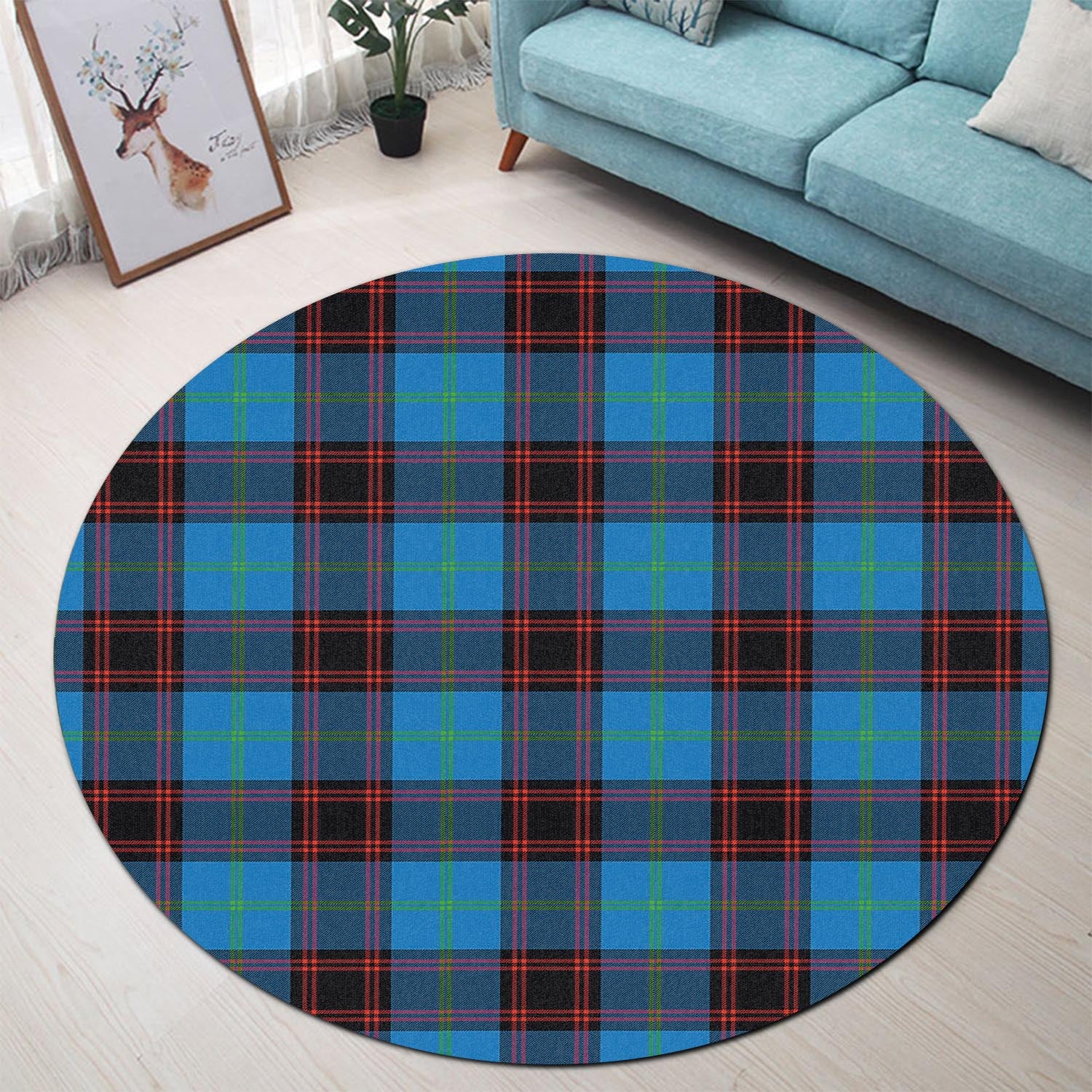 wedderburn-tartan-round-rug