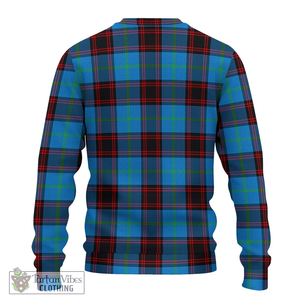 Wedderburn Tartan Knitted Sweater with Family Crest DNA In Me Style - Tartanvibesclothing Shop