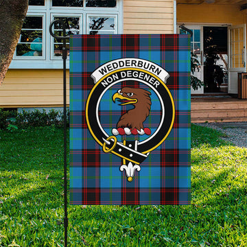 Wedderburn Tartan Flag with Family Crest