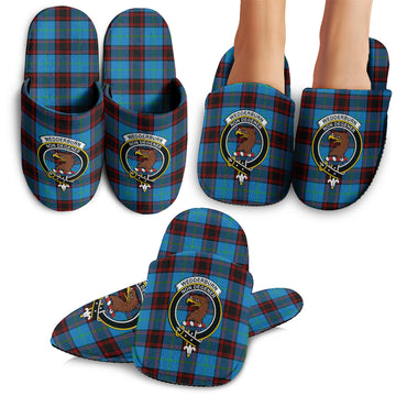 Wedderburn Tartan Home Slippers with Family Crest