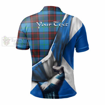 Wedderburn Tartan Polo Shirt with Family Crest Scotland Patriotic Style