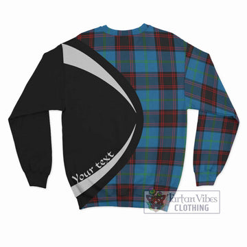 Wedderburn Tartan Sweatshirt with Family Crest Circle Style