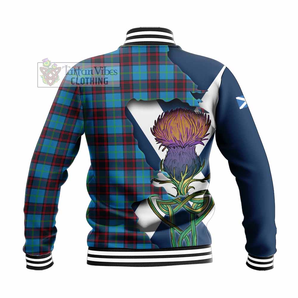 Wedderburn Tartan Family Crest Baseball Jacket Scottish Thistle Celtic Inspired - Tartan Vibes Clothing