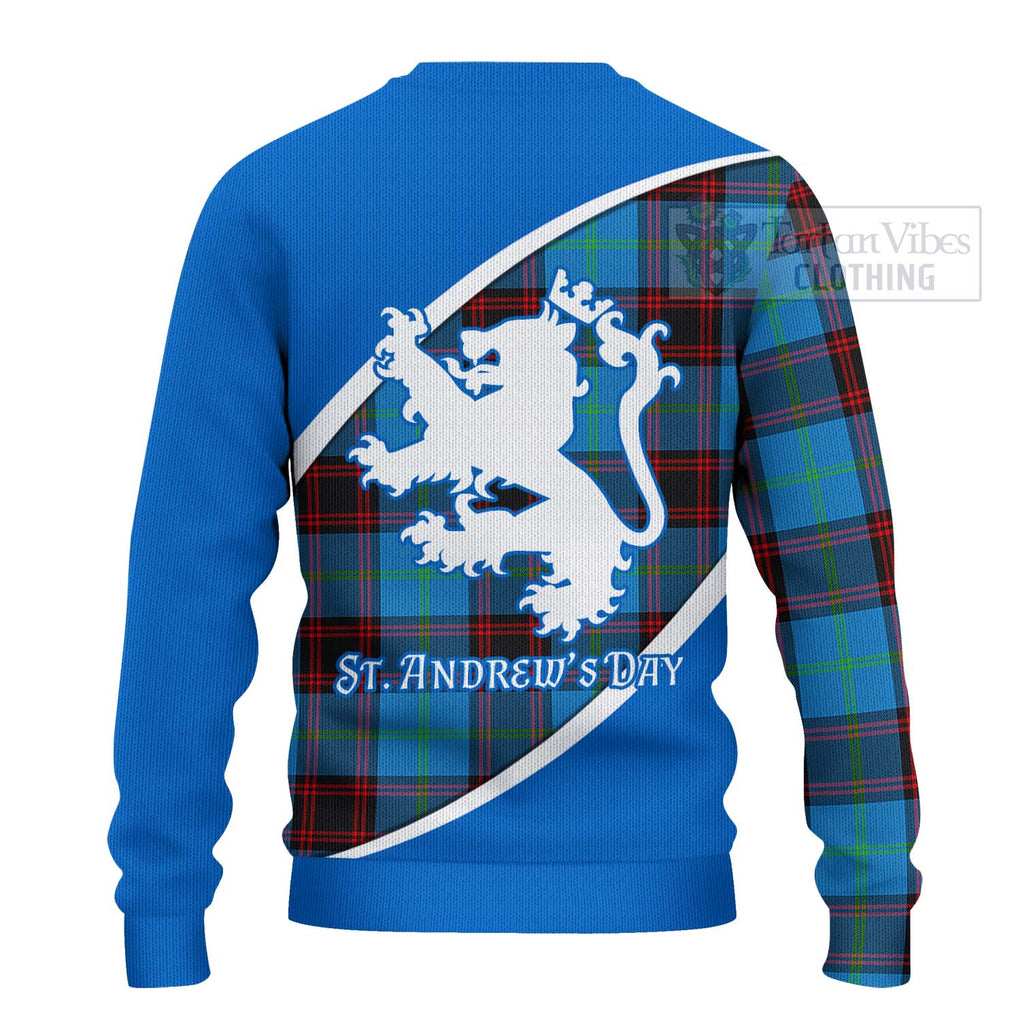 Tartan Vibes Clothing Wedderburn Family Crest Tartan Knitted Sweater Celebrate Saint Andrew's Day in Style