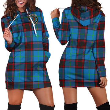 Wedderburn Tartan Hoodie Dress with Family Crest