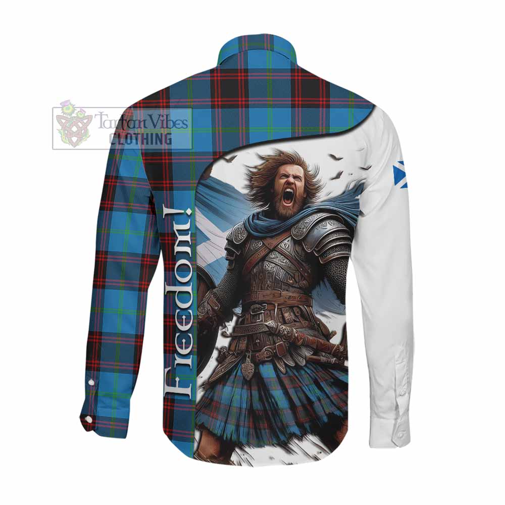 Tartan Vibes Clothing Wedderburn Crest Tartan Long Sleeve Button Shirt Inspired by the Freedom of Scottish Warrior