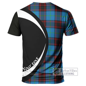 Wedderburn Tartan T-Shirt with Family Crest Circle Style