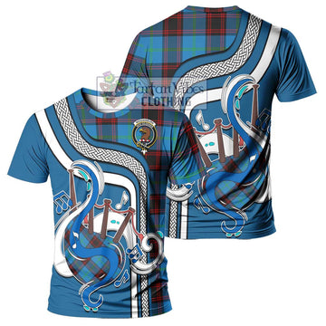 Wedderburn Tartan T-Shirt with Epic Bagpipe Style