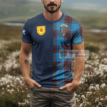 Wedderburn Tartan T-Shirt Alba with Scottish Lion Royal Arm Half Style