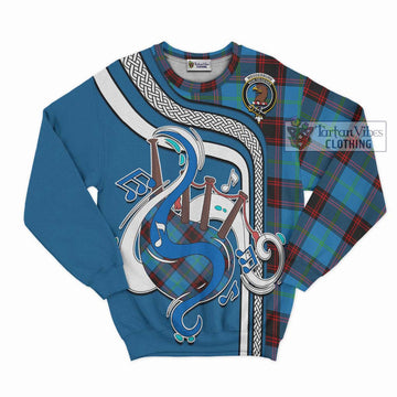 Wedderburn Tartan Sweatshirt with Epic Bagpipe Style