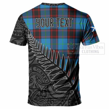 Wedderburn Crest Tartan T-Shirt with New Zealand Silver Fern Half Style