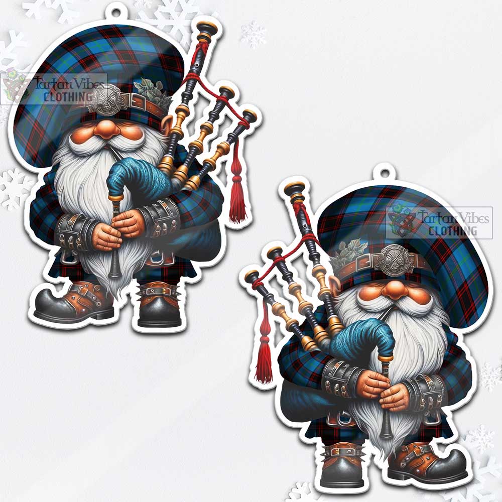 Tartan Vibes Clothing Wedderburn Tartan Badpiper Gnome Christmas Ornament