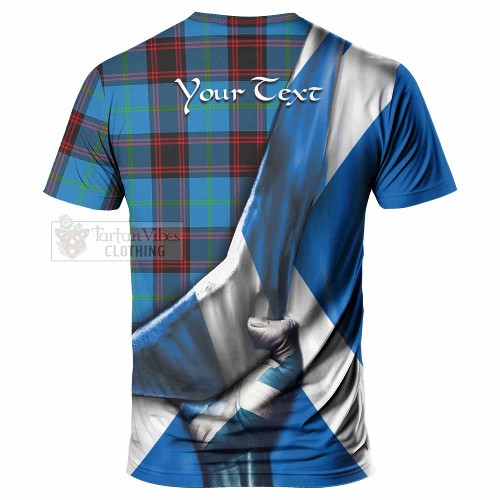 Tartan Vibes Clothing Wedderburn Tartan T-Shirt with Family Crest Scotland Patriotic Style