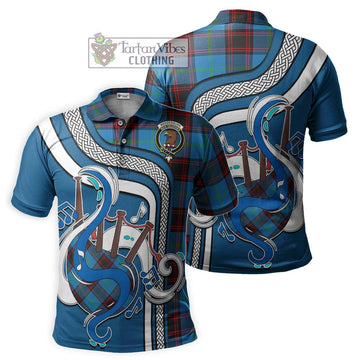 Wedderburn Tartan Polo Shirt with Epic Bagpipe Style