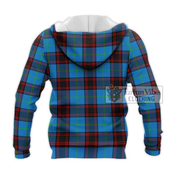 Wedderburn Tartan Knitted Hoodie with Family Crest DNA In Me Style