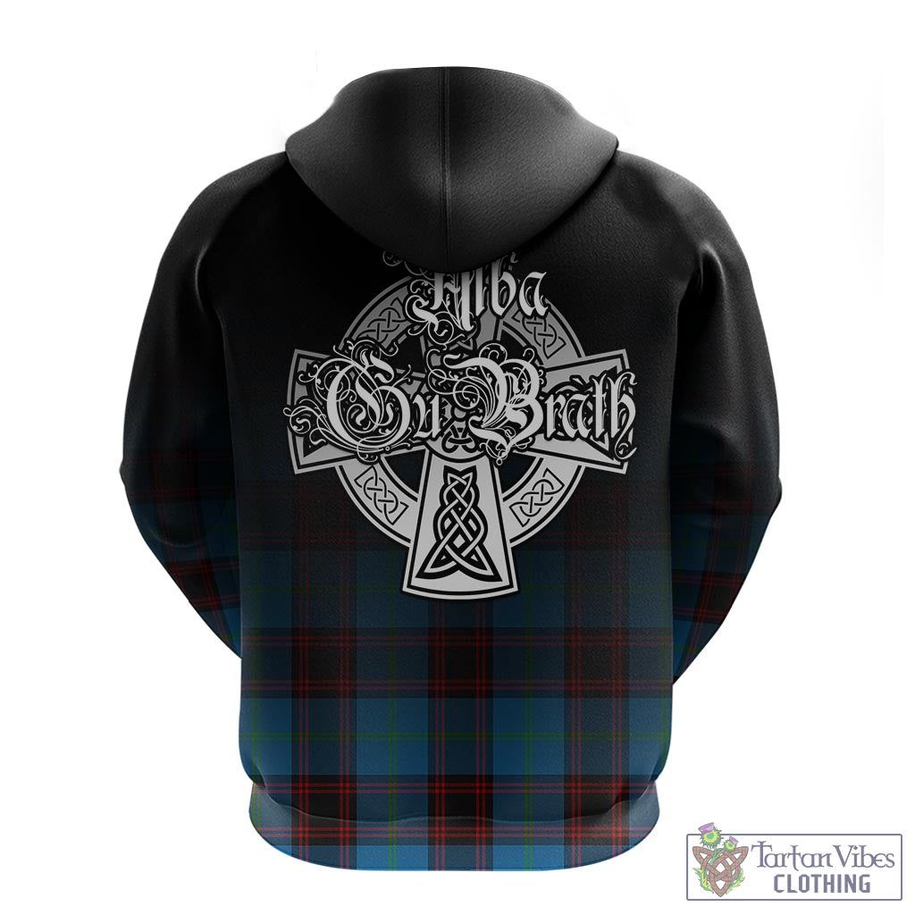 Tartan Vibes Clothing Wedderburn Tartan Hoodie Featuring Alba Gu Brath Family Crest Celtic Inspired