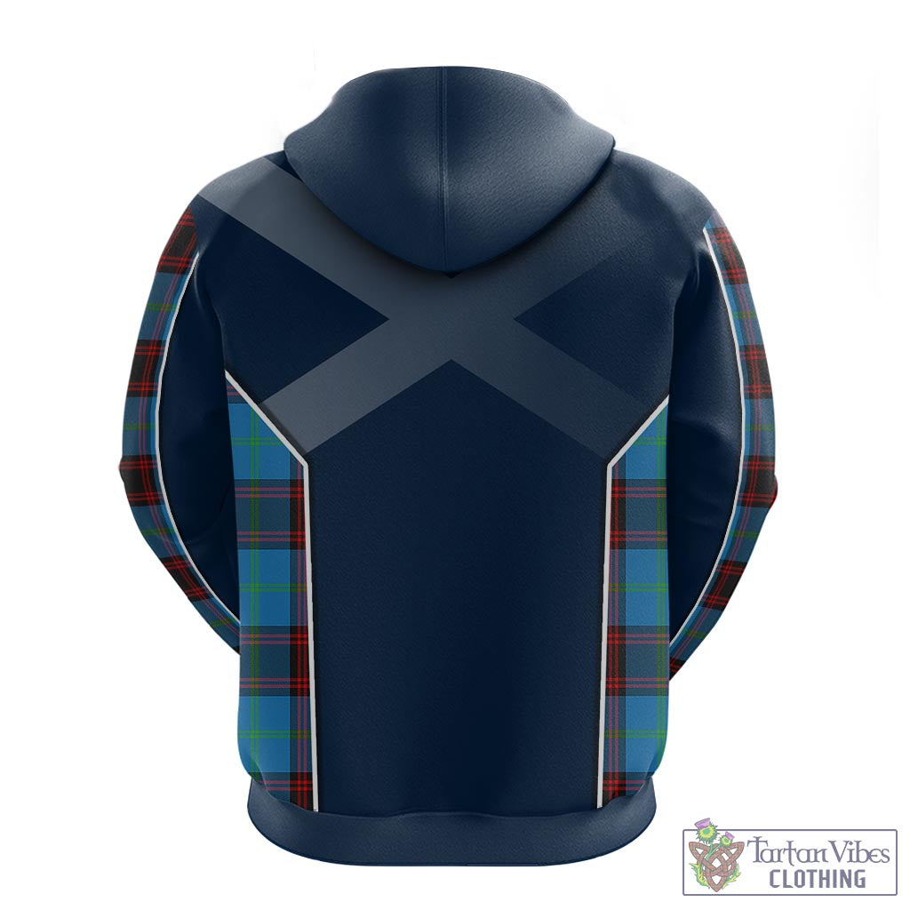 Tartan Vibes Clothing Wedderburn Tartan Hoodie with Family Crest and Scottish Thistle Vibes Sport Style