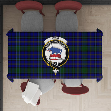 Weir Tartan Tablecloth with Family Crest