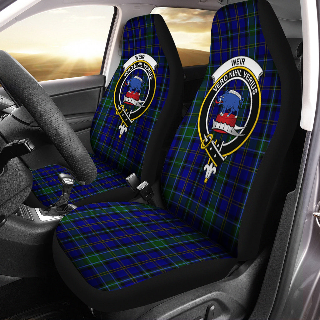 Weir Tartan Car Seat Cover with Family Crest One Size - Tartanvibesclothing