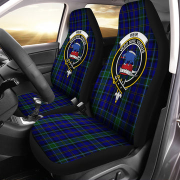 Weir Tartan Car Seat Cover with Family Crest