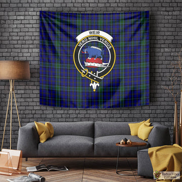 Weir Tartan Tapestry Wall Hanging and Home Decor for Room with Family Crest