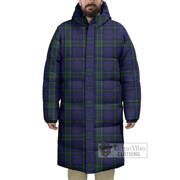 Weir Tartan Long Down Jacket