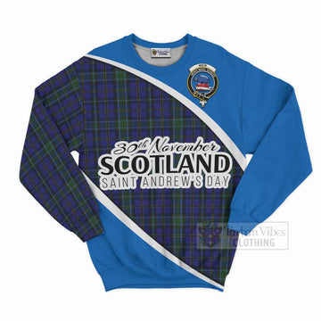 Weir Family Crest Tartan Sweatshirt Celebrate Saint Andrew's Day in Style