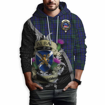 Weir Tartan Family Crest Hoodie Lion Rampant Royal Thistle Shield Celtic Inspired