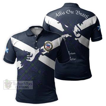 Weir Tartan Lion Rampant Polo Shirt Proudly Display Your Heritage with Alba Gu Brath and Clan Name