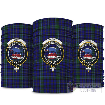 Weir Tartan Neck Gaiters, Tartan Bandanas, Tartan Head Band with Family Crest