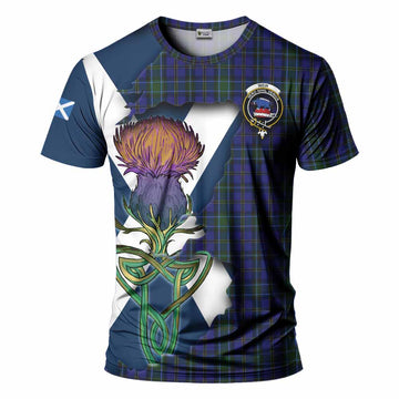 Weir Tartan Family Crest T-Shirt Scottish Thistle Celtic Inspired