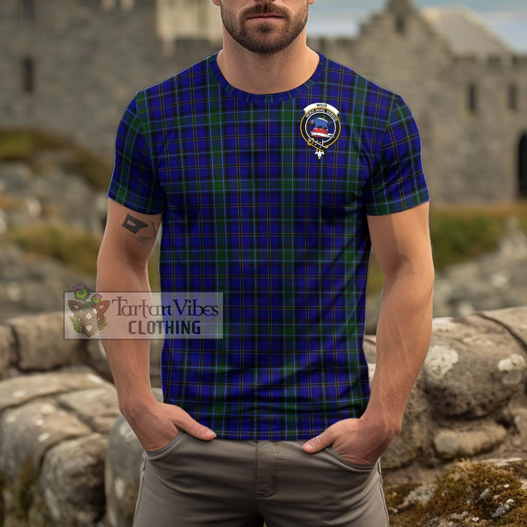 Tartan Vibes Clothing Weir Tartan Cotton T-Shirt with Family Crest