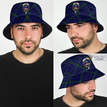 Weir Tartan Bucket Hat with Family Crest