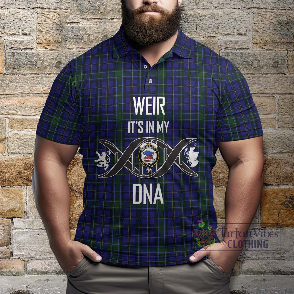 Tartan Vibes Clothing Weir Tartan Polo Shirt with Family Crest DNA In Me Style