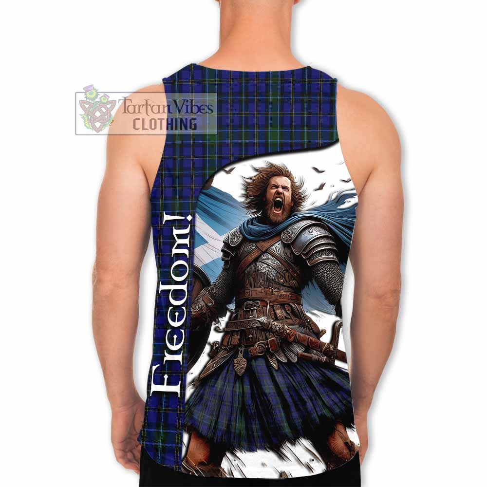 Weir Crest Tartan Men's Tank Top Inspired by the Freedom of Scottish Warrior - Tartan Vibes Clothing