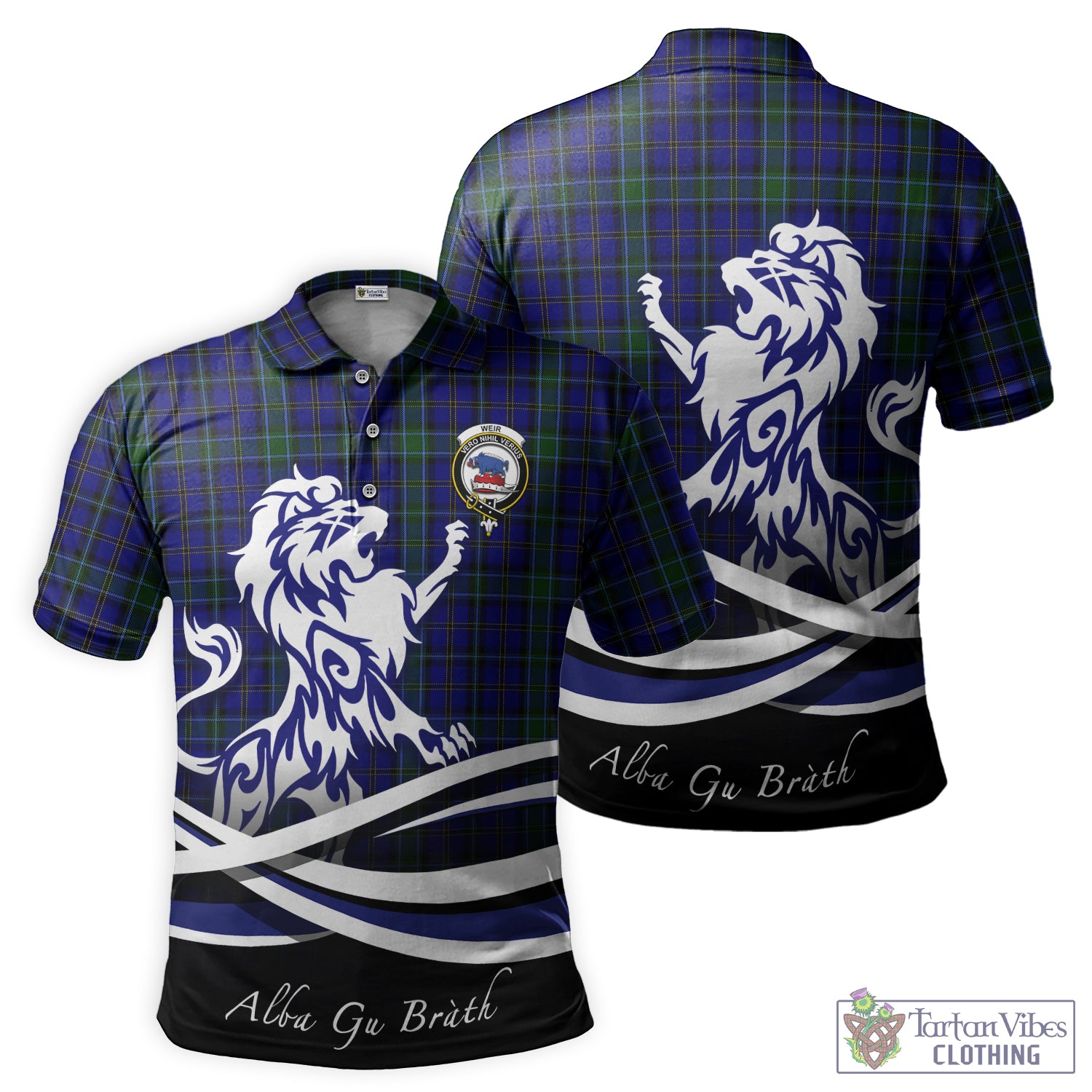 weir-tartan-polo-shirt-with-alba-gu-brath-regal-lion-emblem