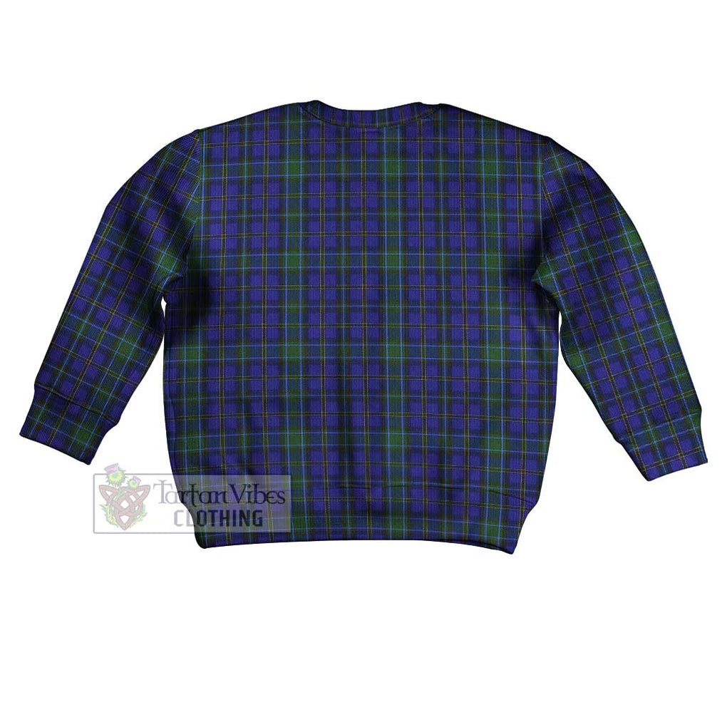 Tartan Vibes Clothing Weir Tartan Kid Ugly Sweater with Family Crest