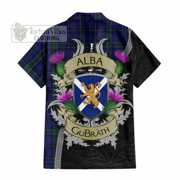 Weir Tartan Family Crest Hawaiian Shirt Lion Rampant Royal Thistle Shield Celtic Inspired - Tartan Vibes Clothing
