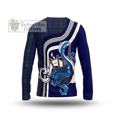 Weir Tartan Long Sleeve T-Shirt with Epic Bagpipe Style