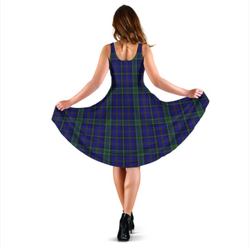 Weir Tartan Sleeveless Midi Womens Dress