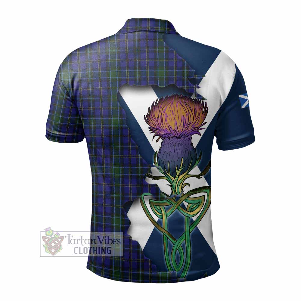 Weir Tartan Family Crest Polo Shirt Scottish Thistle Celtic Inspired - Tartan Vibes Clothing