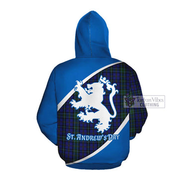 Weir Family Crest Tartan Cotton Hoodie Celebrate Saint Andrew's Day in Style