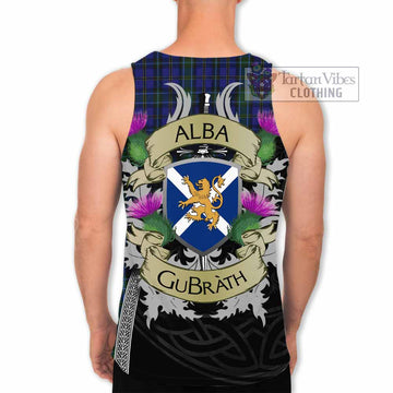 Weir Tartan Family Crest Men's Tank Top Lion Rampant Royal Thistle Shield Celtic Inspired