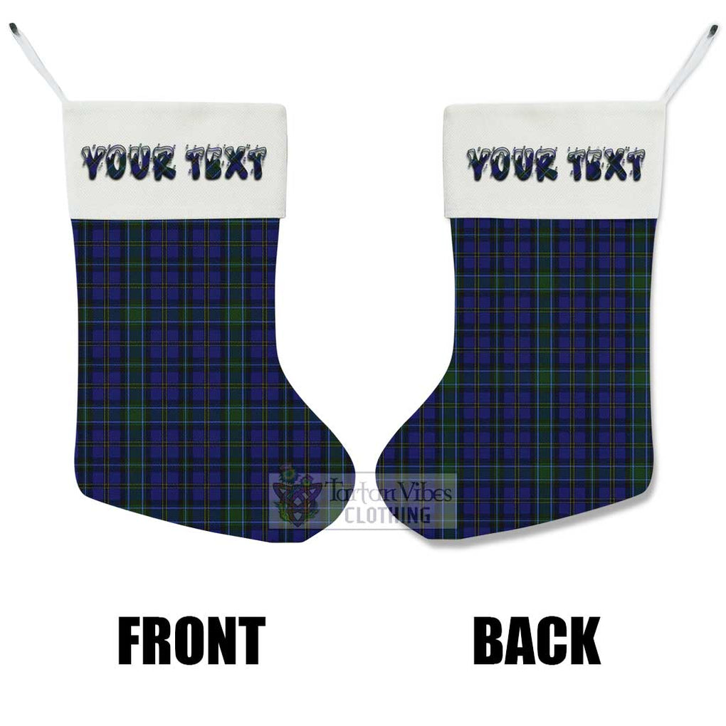 Tartan Vibes Clothing Weir Tartan Christmas Stocking with Personalized Text