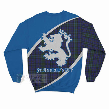 Weir Family Crest Tartan Sweatshirt Celebrate Saint Andrew's Day in Style