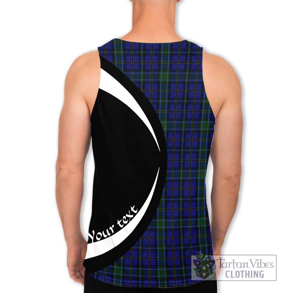 Tartan Vibes Clothing Weir Tartan Men's Tank Top with Family Crest Circle Style