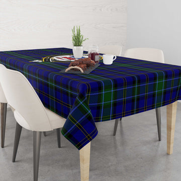 Weir Tartan Tablecloth with Family Crest